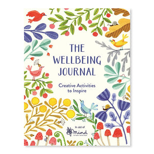 Journal front cover with illustrations of flowers and animals.