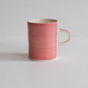 Image of a rose mug against a white background