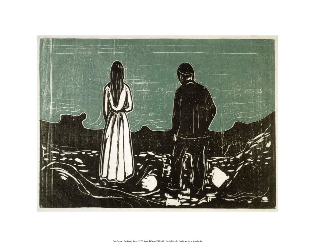 Two People (The Lonely Ones) - Edvard Munch - Print