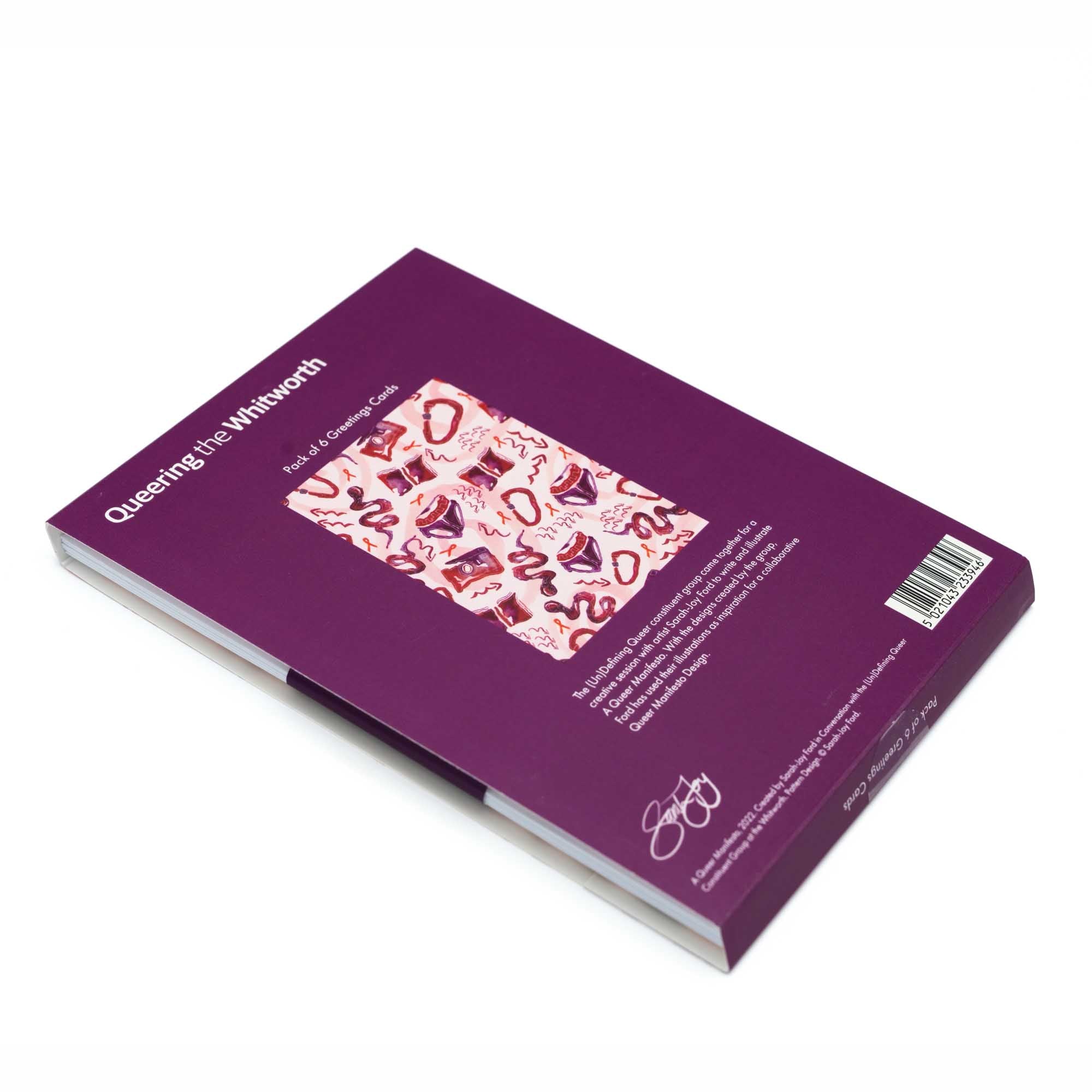 The back of the outside packaging with information about the product. White background.