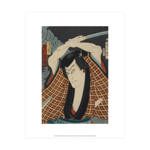 Japanese woodcut print featuring The Actor Shikan Nakamura