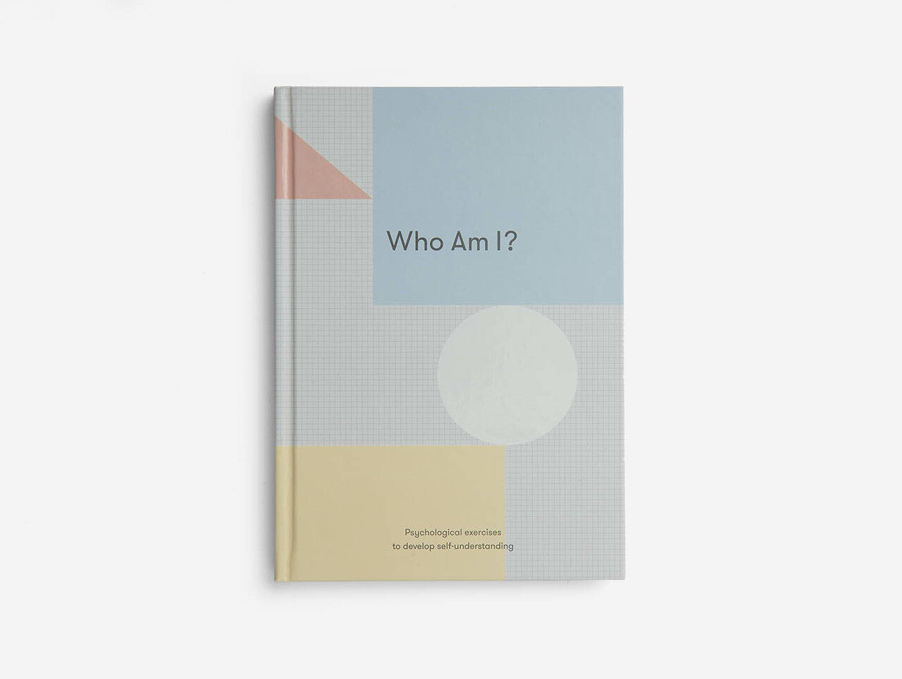 A book with pastel colours and shapes with the title 'Who Am I?'